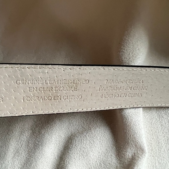 Black Genuine Leather Silver Double Loop Buckle Preppy Prep Statement Belt - Picture 4 of 10